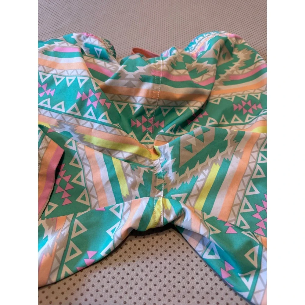 Chubbies Youth XL Swim Trunks Gym Teal Aztec Geo Mesh Lined Board Shorts 18/20